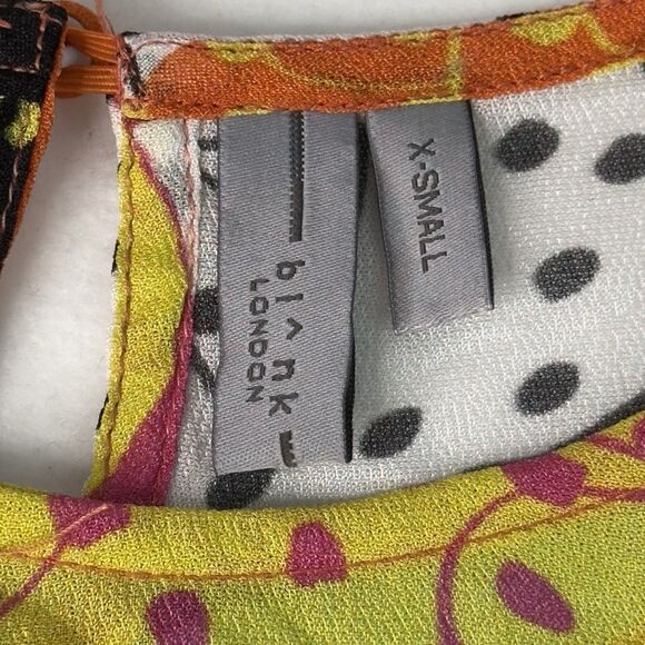 ANTHROPOLOGIE Blank London Floral Patchwork Blouse Top Size XS - Picture 7 of 10